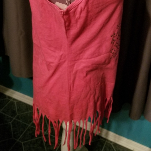 NWT BIT & BRIDAL TANK TOP WITH BLING & FRINGE. REALLY CUTE. - Picture 8 of 9